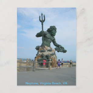 Carte Postale Neptune à Virginia Beach