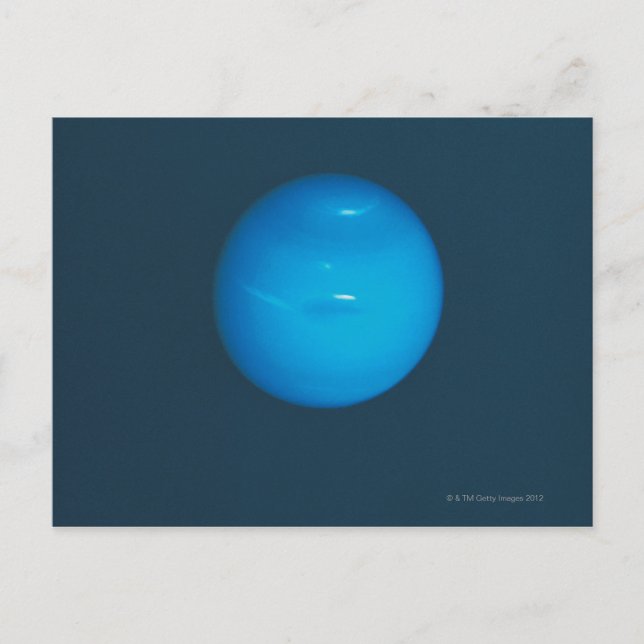 Carte Postale Neptune, ambiance dynamique bleu-vert (Devant)