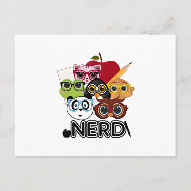 CARTE POSTALE NERD 3 (Devant)