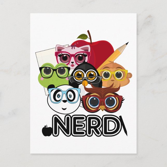 CARTE POSTALE NERD 3 (Devant)
