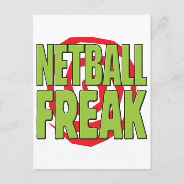 Carte Postale Netball Freak G (Devant)