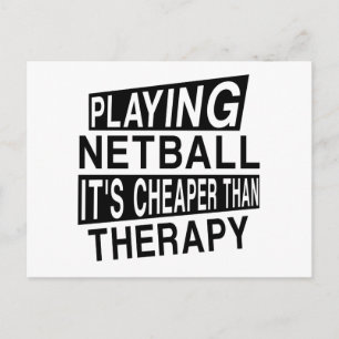Carte Postale NETBALL Il Est Moins Cher Que Thérapie