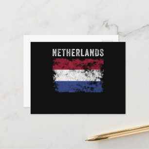 Carte Postale Netherlands Flag Distressed - Dutch Flag