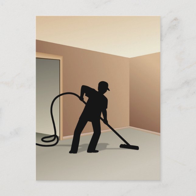 Carte Postale Nettoyage de tapis (Devant)