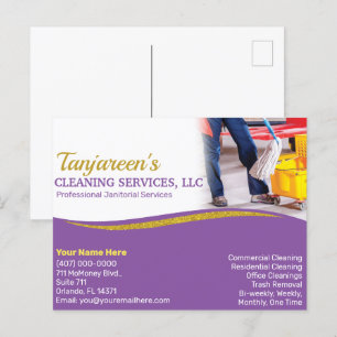 Carte Postale Nettoyage professionnel/entretien ménager