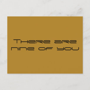 Carte Postale neuf d'entre vous, Orphan Black citation