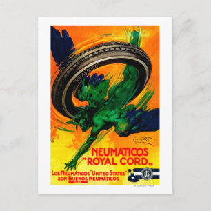 Carte Postale Neumaticos Royal Cord Poster Vintage Europe