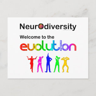Carte Postale Neurodiversité Bienvenue dans l'évolution