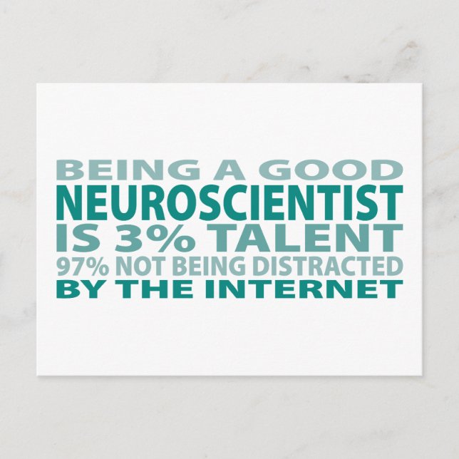 Carte Postale Neuroscientifique 3% Talent (Devant)