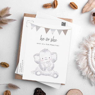 Carte postale Neutre Genre Moderne Elephant Party