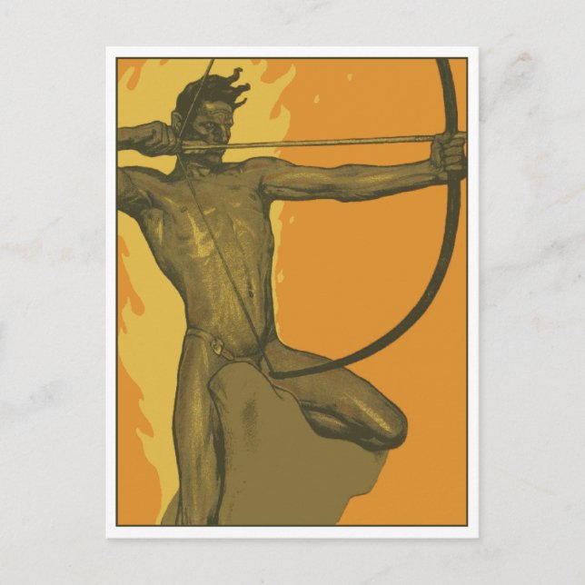 Carte Postale Neuvième flèche par Fritz Erler (Devant)