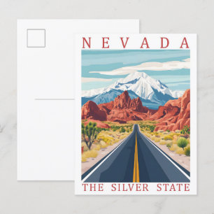 Carte Postale Nevada the Silver State USA Travel Place