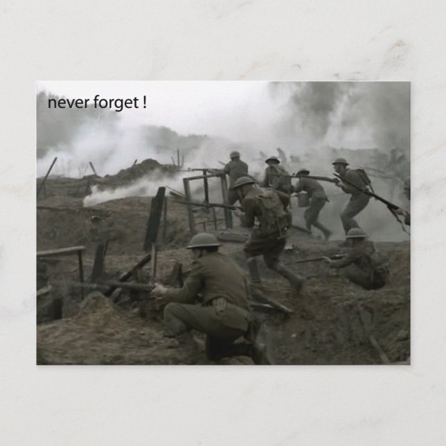 Carte Postale Never Forget Rememberance Day Postcard (Devant)