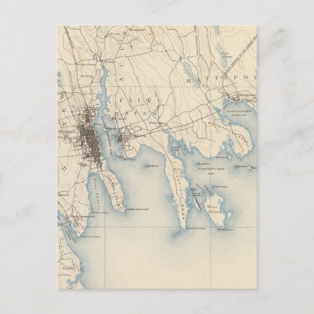 Carte Postale New Bedford, Massachusetts (Devant)