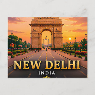 Carte Postale New Delhi Inde Capitale Découverte 🕌
