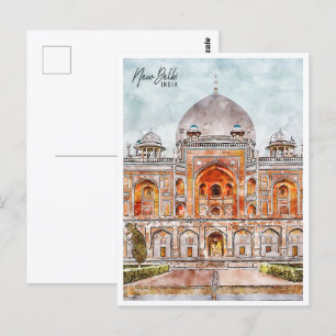 Carte Postale New Delhi Inde Travel Place Waterton