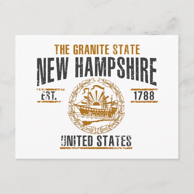 Carte Postale New Hampshire (Devant)