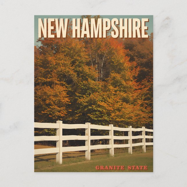 Carte Postale New Hampshire Autumn Scenery (Devant)