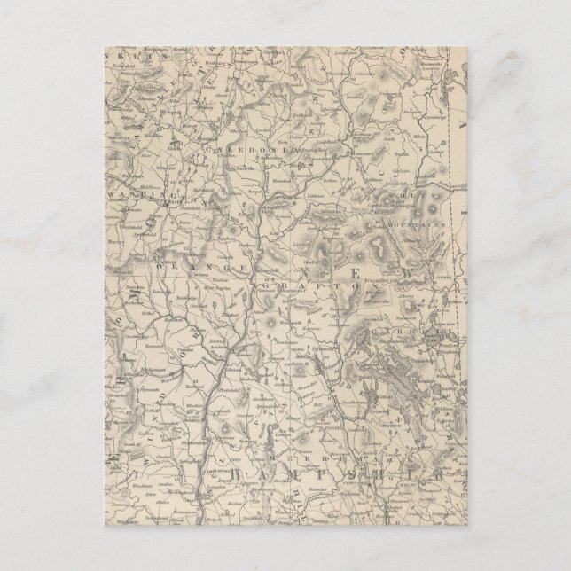 Carte Postale New Hampshire et Vermont (Devant)