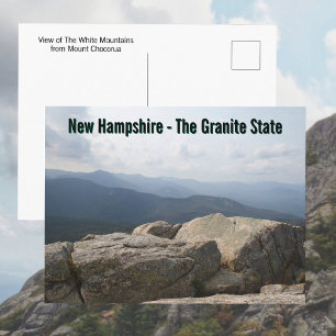 Carte Postale New Hampshire Granite State Montagnes Blanches