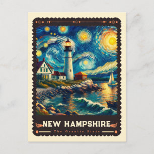 Carte Postale New Hampshire Inspiré de Vincent Van Gogh