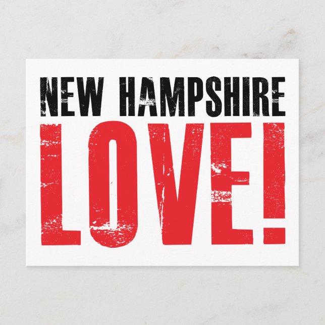 Carte Postale New Hampshire Love (Devant)