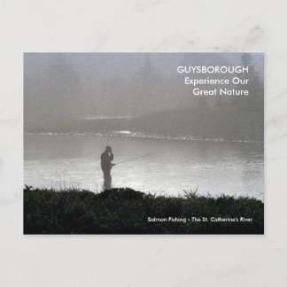 Carte Postale New Harbour (Nouvelle-Écosse) - Pêche Saumon, débu