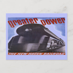 Carte postale New Haven Railroad Greater Power 193