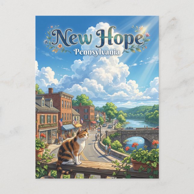 Carte Postale New Hope USA (Devant)