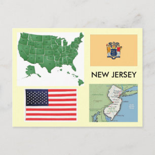 Carte Postale New Jersey, États-Unis