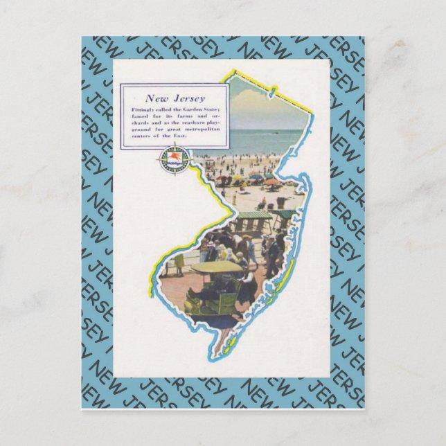 Carte Postale New Jersey vintage (Devant)