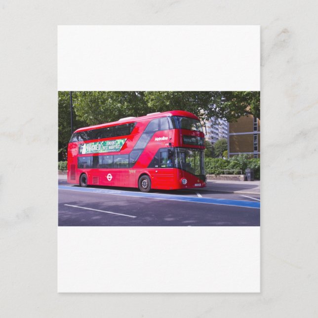 Carte Postale New London Red Bus (Devant)