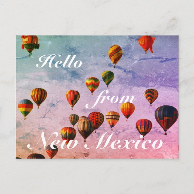 Carte Postale New Mexico Colorful Hot Air Balloons (Devant)