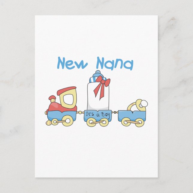 Carte Postale New Nana - Train Tshirts et cadeaux (Devant)