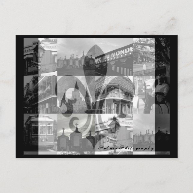 Carte Postale New Orleans Collage [Postcard] (Devant)