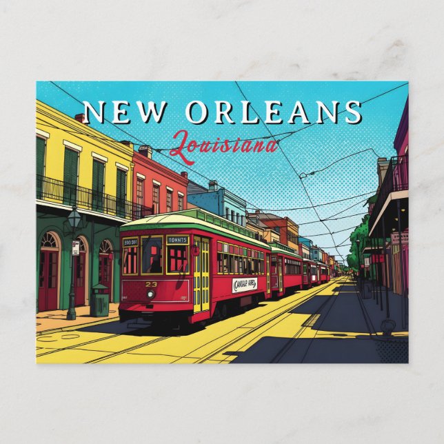 Carte Postale New Orleans Inspired Urban Art (Devant)