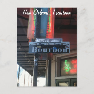 Carte postale New Orleans Louisiana Bourbon Street
