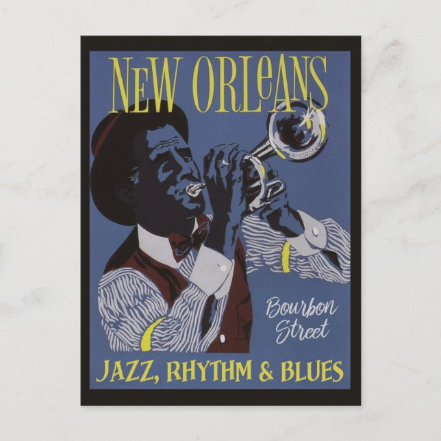 Carte postale New Orleans Music (Devant)