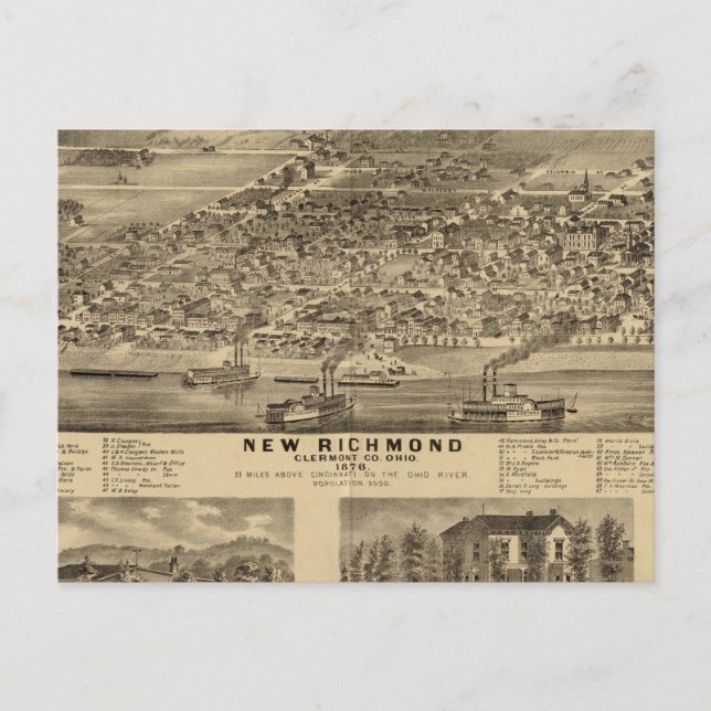 Carte Postale New Richmond, Ohio (Devant)