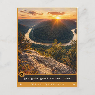 Carte Postale New River Gorge National Park Vintage