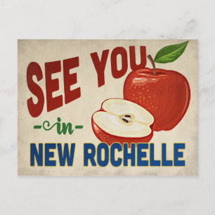 Carte Postale New Rochelle New York Apple - Vintage voyage