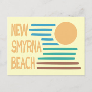 Carte Postale New Smyrna Beach Florida geometric design