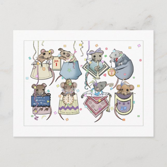 Carte postale New Year Pocket Mice (Devant)