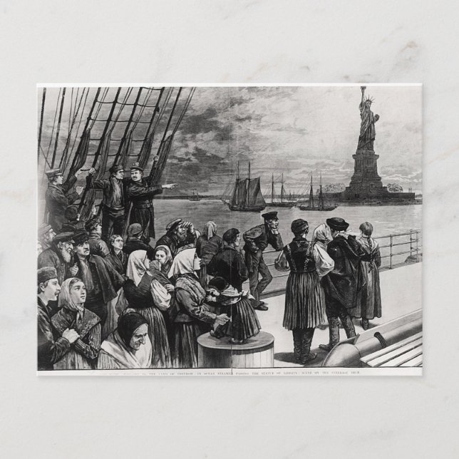 Carte Postale New York - Bienvenue au pays de la liberté (Devant)