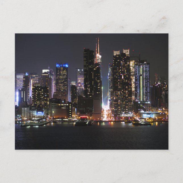 Carte Postale New York by night Poster (Devant)
