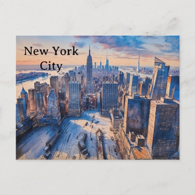 Carte Postale New York City (Devant)