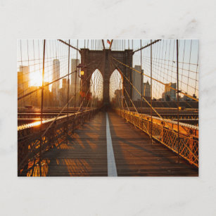 Carte Postale New York City Brooklyn Bridge Sunrise