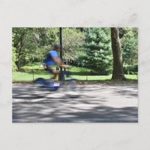 Carte Postale New York City Central Park Cycliste Photographie N