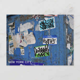 Carte Postale New York City Graffiti Street Art