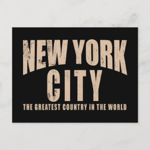 Carte Postale New York City le plus grand pays du monde